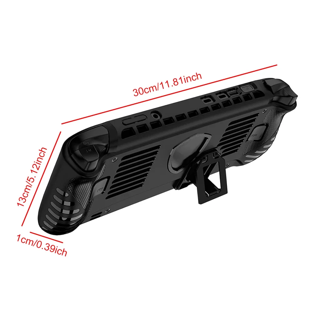 Handheld Game Console Shockproof TPU Case with Kickstand and Anti-Scratch Protection