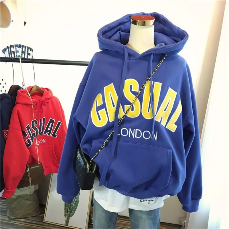 

Female Oversized Hoodie Women's Sweatshirt Pullover Graphic Print Casual Letter Print Active Streetwear Hoodie Sweatshirts