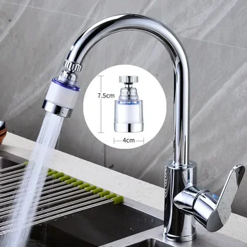 ประหยัดน้ําก๊อกน้ําห้องครัว Aerator หัวฉีดอะแดปเตอร์อุปกรณ์ Splashproof กรองน้ํา Bubbler หมุนหัวอุปกรณ์ห้องน้ํา 1