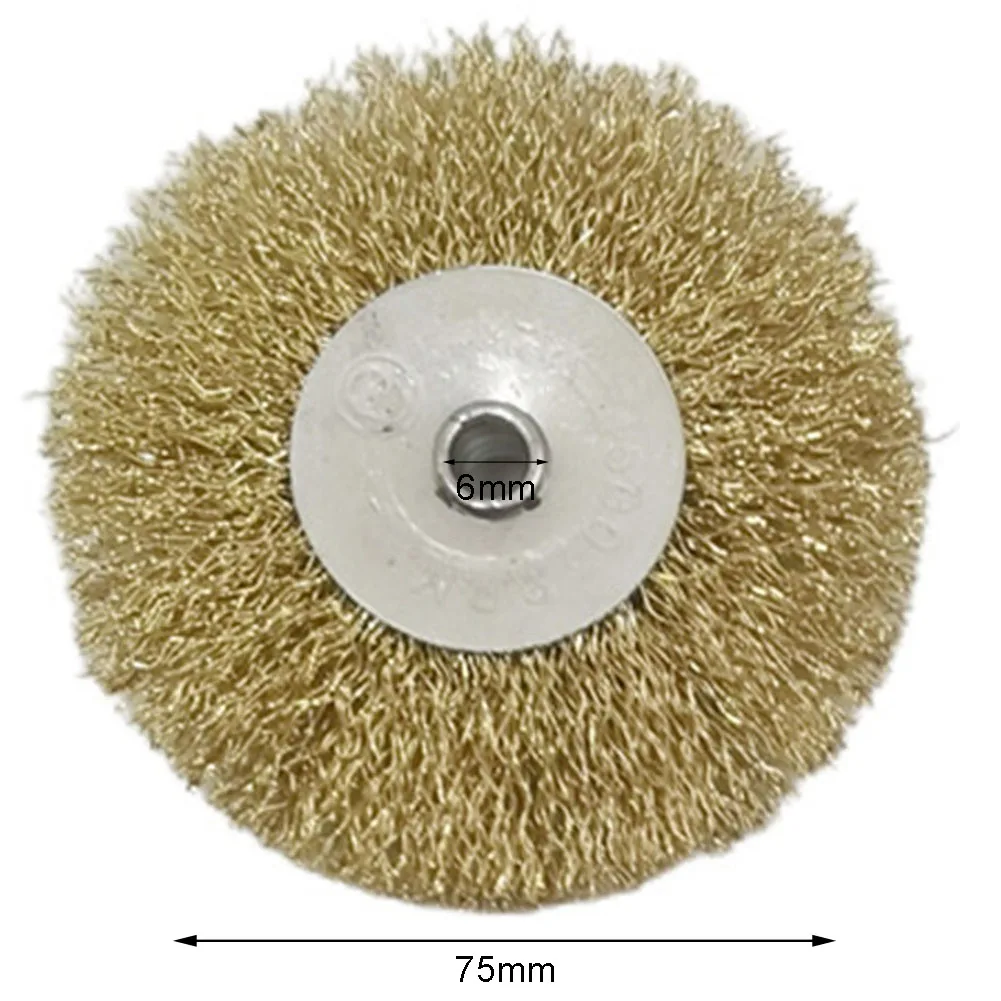 Wire Wheel Brush Flat Crimped Stainless Steel 38mm 50mm 65mm 75mm For Angle Grinder Shank Wire Wheel For Drill Attachment stainless steel wire brush wire brush wire cleaning brush electric wire brush drill brush power scrubber drill brush electric drill brush