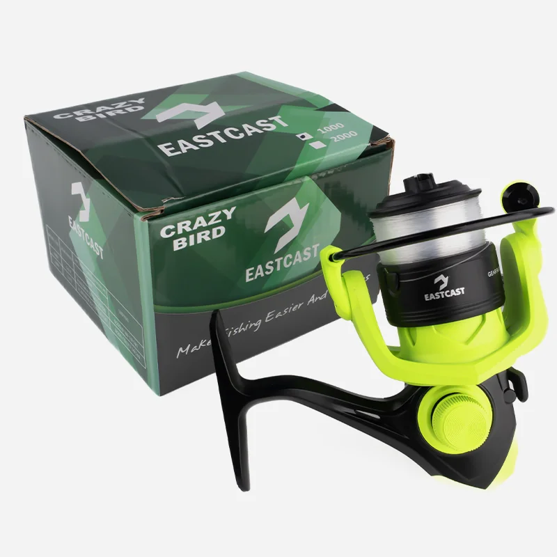 Folding Fishing Reel Spinning Reel 5.0:1 Gear Ratio 1BB Bearing Roller Casting Wheel Vessel Bait with Fishing Line
