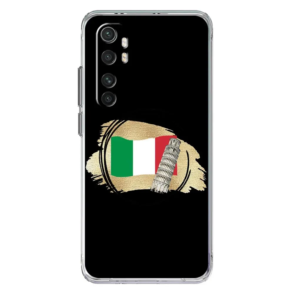 Italian Flag Clear Phone Case Cover