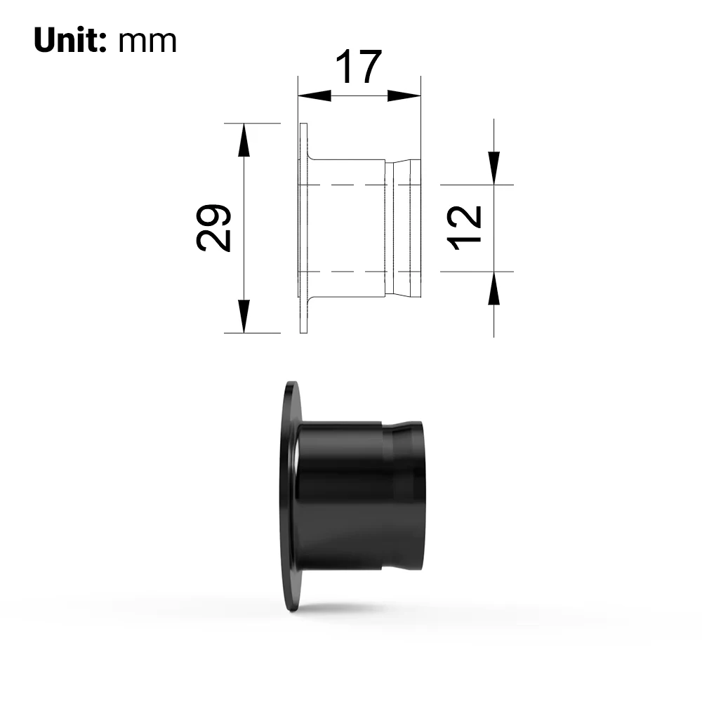 Rear Bike Hub End Caps 12mm Thru Axle Replacement & Conversion Kit