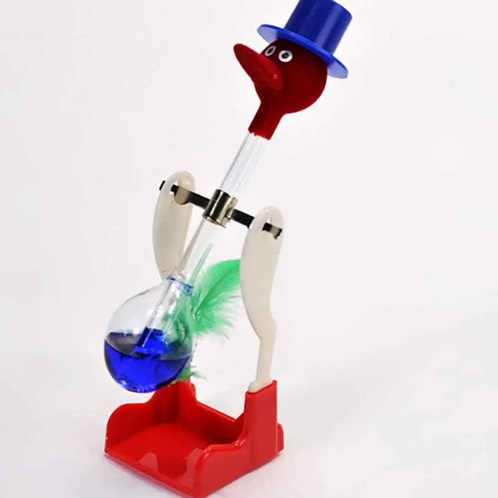 Prank Scare Box Prank Gift Creative Non-Stop Liquid Drinking Glass Lucky Bird Duck Bobbing Magic Prank Toy Educational Toy Perpetual Motion Desk Decor