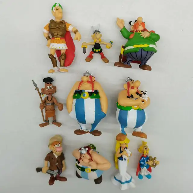 Asterix, Obelix, Falbala, Idefix의 매력적인 PVC 만화 피규어