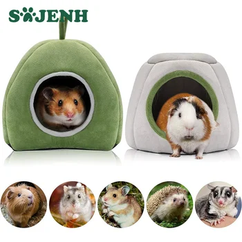 Winter Warm Hamster House Guinea Pig Cage Hamster Cotton House Small Animal Nest Pet Bed For Rodent/Guinea Pig/Rat/Hedgehog