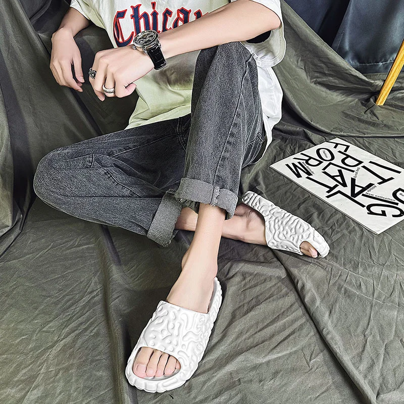 Slip Slippers for Men Non-Slip Non-Slip Summer Slippers Soft Foam Sliders With Thick Sole Slipper for Indoor Outdoor_voghion.com