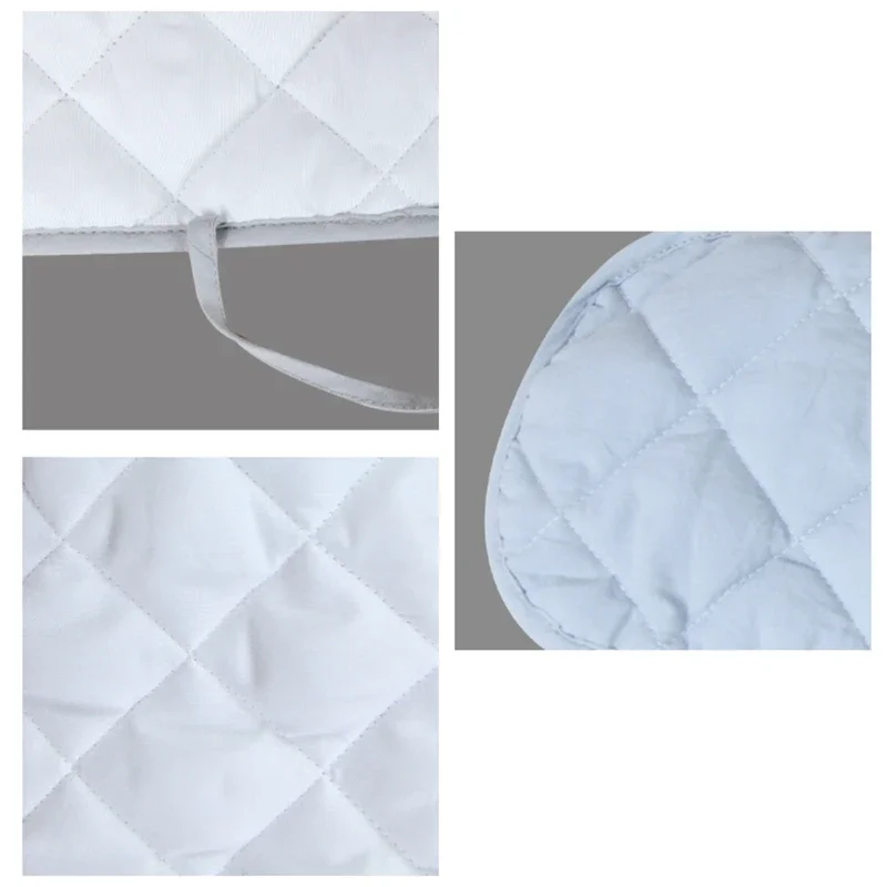 2Pcs Cotton Crib Wrap Safe Teething Protector Baby Anti-bite Solid Color Bed Fence Guardrail Cover crib bumper
