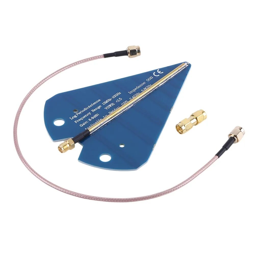 1300MHz-10GHz 수동 방향 탐지 안테나 6-9dB 게인 초광대역 로그주기 방향성 RF 통신 안테나