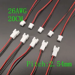 Compact Dual - Pin Plug Connector with Wires and Socket - 10Pairs (Pitch 2.54mm)