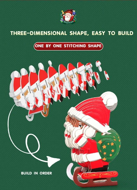 Quebra-cabeça de madeira da fábrica do Papai Noel, 3D, altamente difícil,  montagem diy, kit modelo, presente de natal para crianças e adultos -  AliExpress