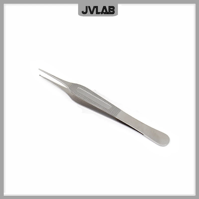 ADSON Forcep Stainless Steel Plastic Surgery Tweezers 125 mm Tissue Forceps Medical Dressing Forceps With 1*2 Hook Width 0.8 mm