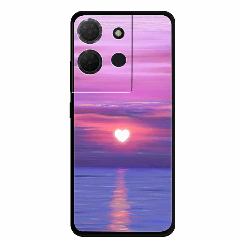 Stylish Black Marble Silicone Phone Cover - Fashionable and Protective TPU Shell