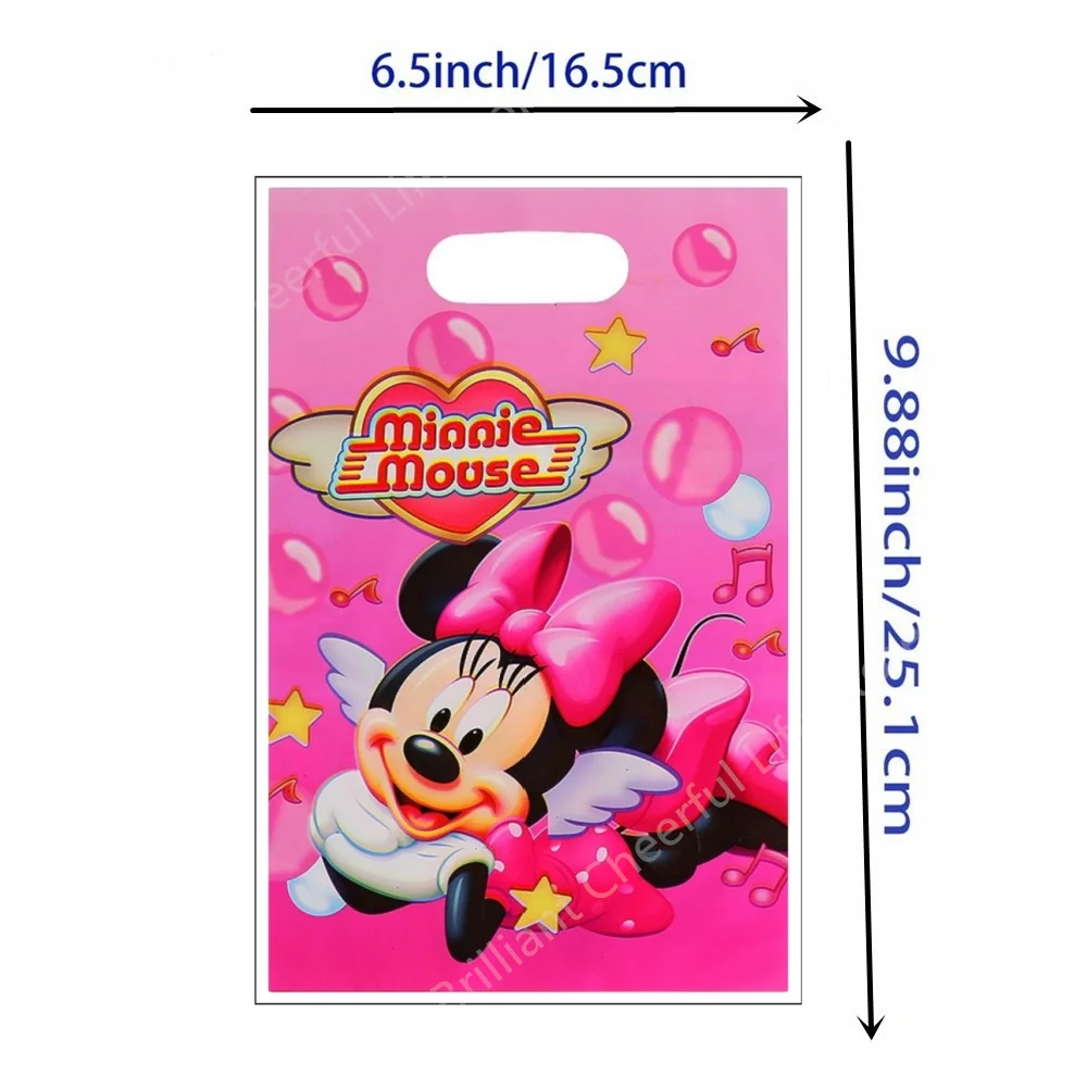 thumbnail image 1 of Bolsas de regalo para fiestas de Disney Mickey Minnie, bolsas de plástico con temática de ratón, bolsas de dulces para fiestas infantiles, bolsas de regalo para fiestas de cumpleaños infantiles, sumin, 1 of 5