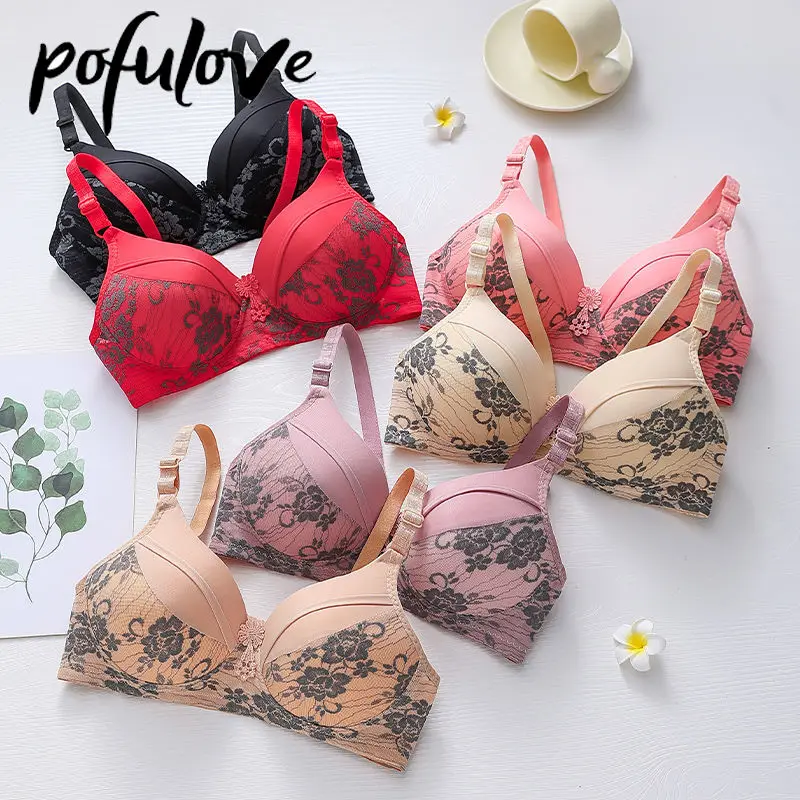 

Женское тонкое нижнее белье без стальных колец, удобное соблазнительное нижнее белье, бюстгальтер с тремя рядами