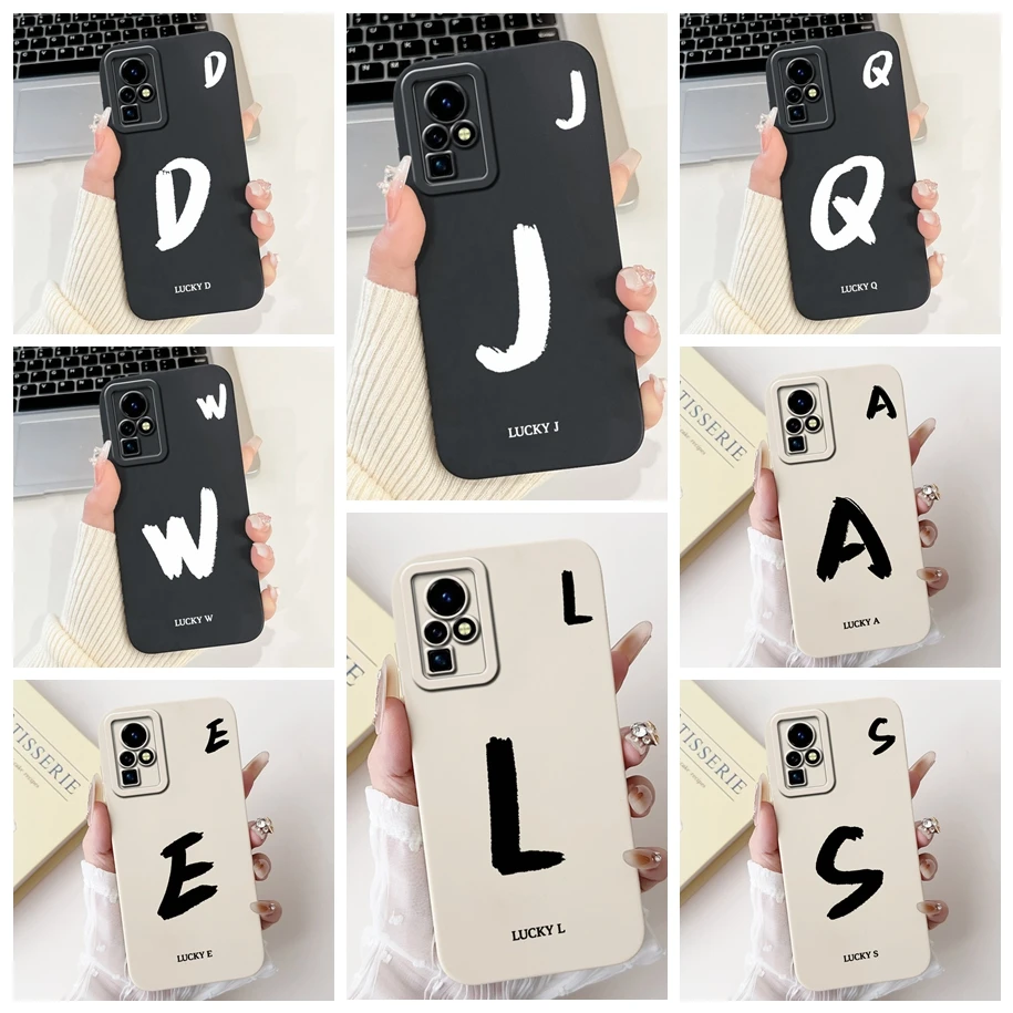 Stylish Soft TPU Silicone Lettered Phone Cover - Shockproof Bumper