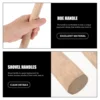 2 Pcs Solid Wood Handle Replacement Handle For Hoess for Woodworking Hoe Garden Replace Easy Mounts Replacement Hammer Grip Long 4
