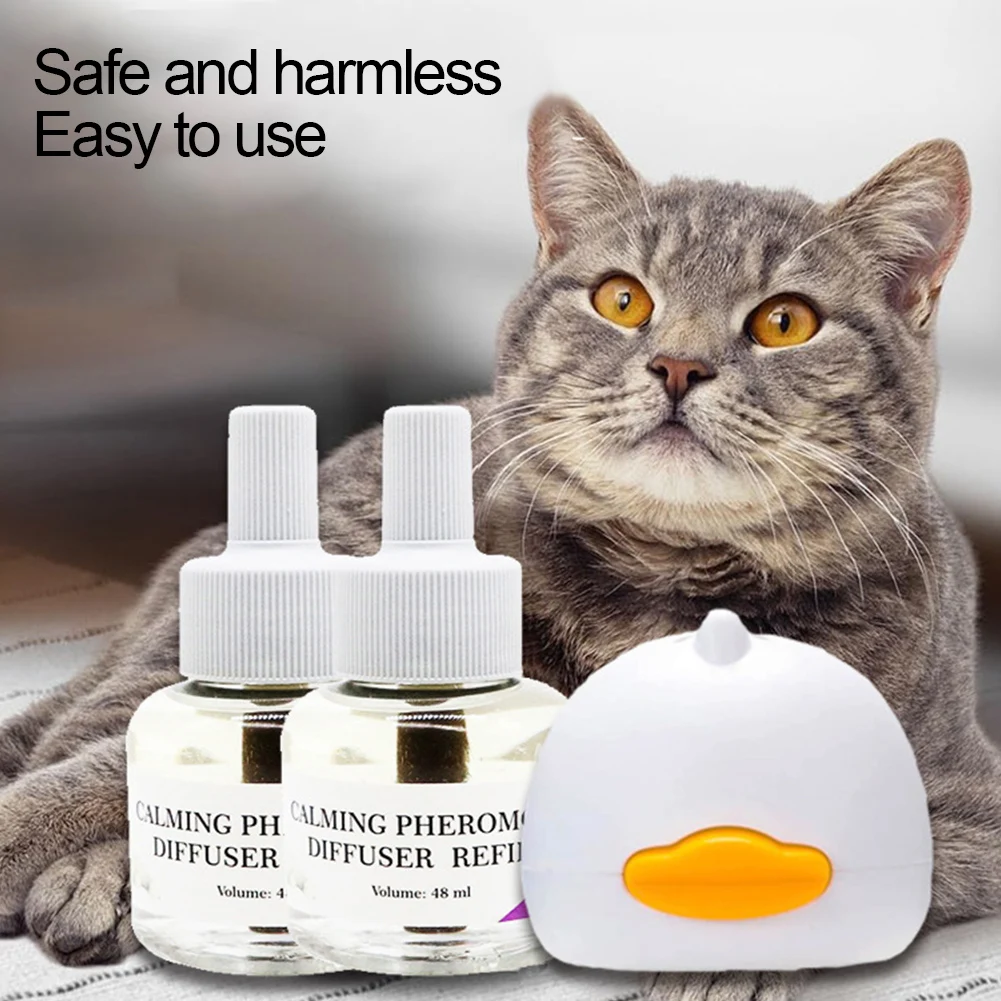 Cat Pheromones Calming Diffuser Relieve Anxiety Stress Cat Calming Diffuser Cats Anti Anxiety Calm Diffusers Fits All Cats