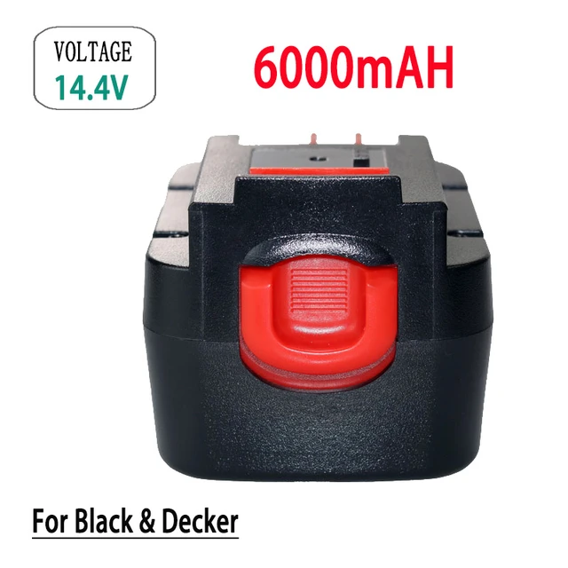 Replacement Battery for Black & Decker HPB14 BD1444L FSB14 Lithium  Rechargeable 14.4V 6000mAh Power Tools Screwdriver Batteries