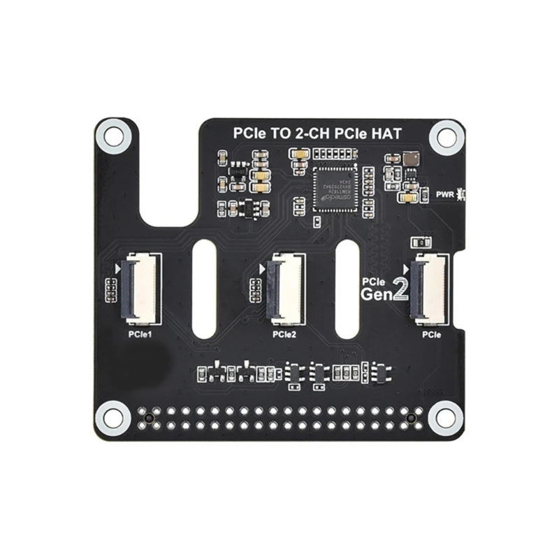 PCle to 2 Channel PCIe FFC Expansion Board for RPi 5 Perfectly