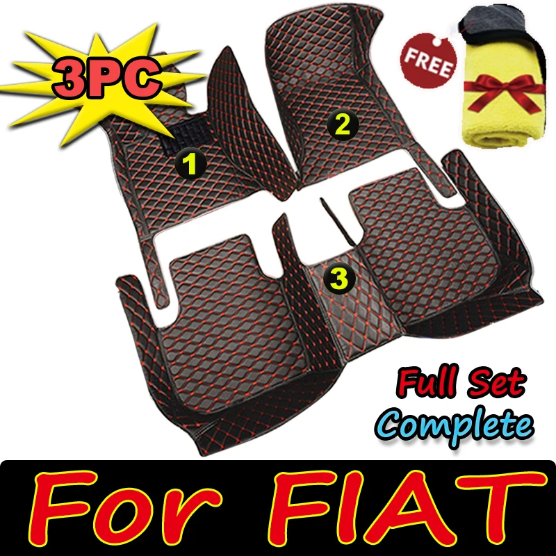 

Car Floor Mats For FIAT124 Spider 500L GrandPunto viaggio 500 sport Car Accessories