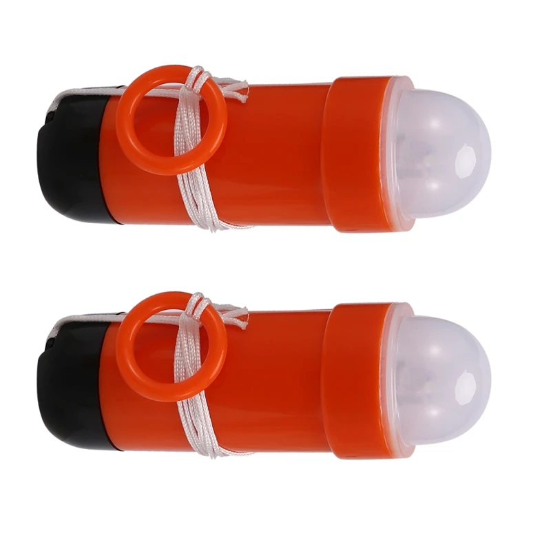 2Pcs LED Life Jacket Emergency Light Surf Life Jacket Light LED Energy Saving Flashlight