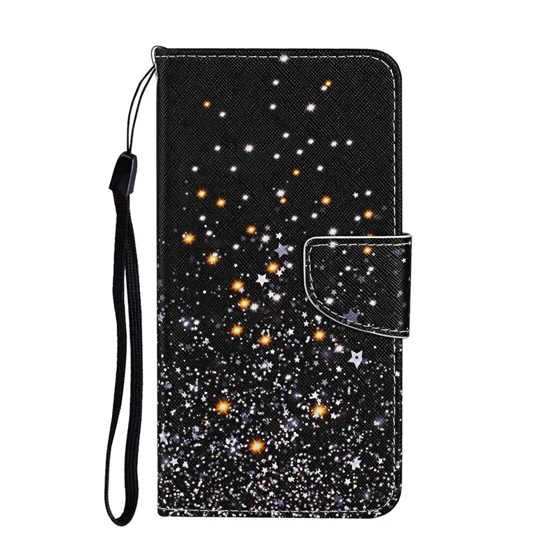 Leather Flip Wallet Case with Card Slots