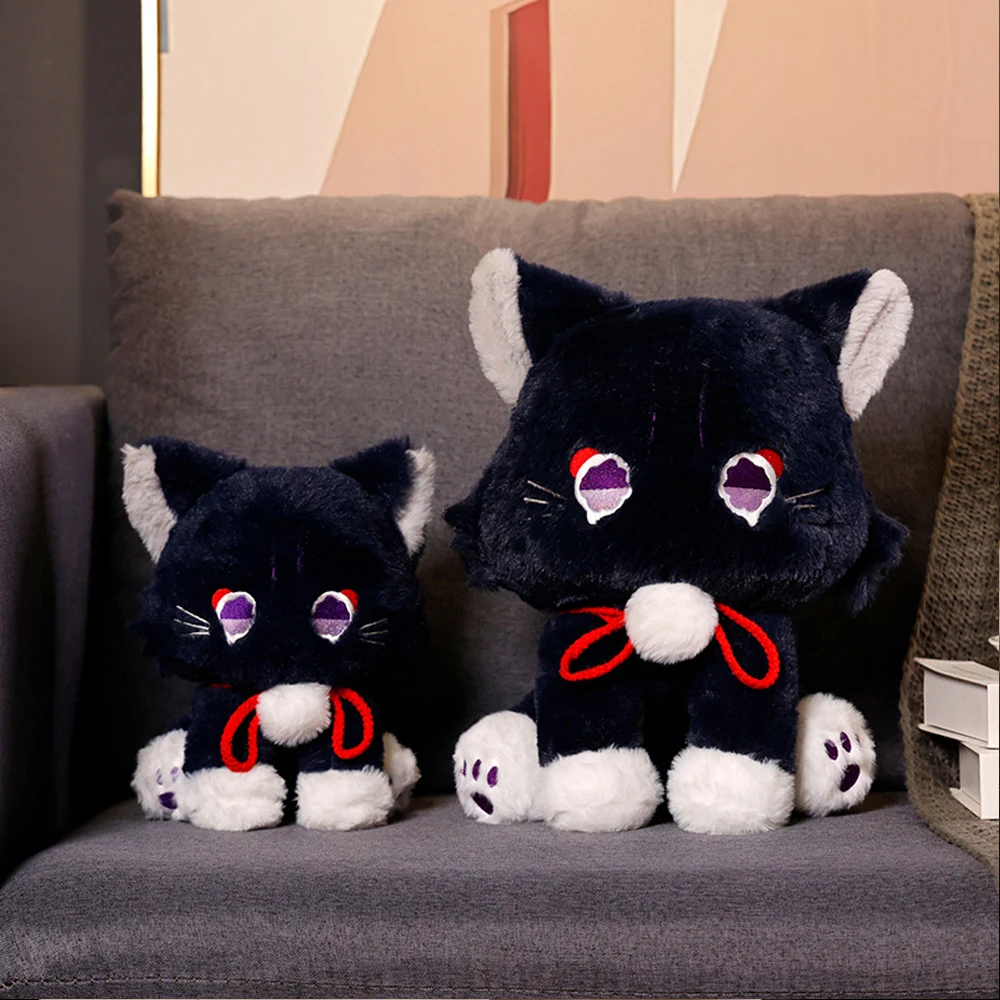 

Милый аниме Genshin Impact Scaramouche Cat плюшевые игрушки Wanderer Pet Косплей Мягкие куклы Kitty подарок на день рождения для детей девочек