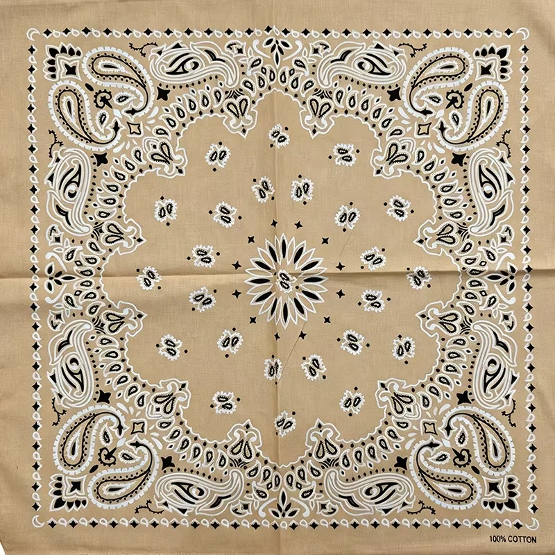 Gradient Paisley Cotton Bandana Scarf - Unisex Fashion Accessory
