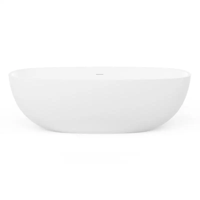 71" Solid Surface Freestanding Soaking Tub 4