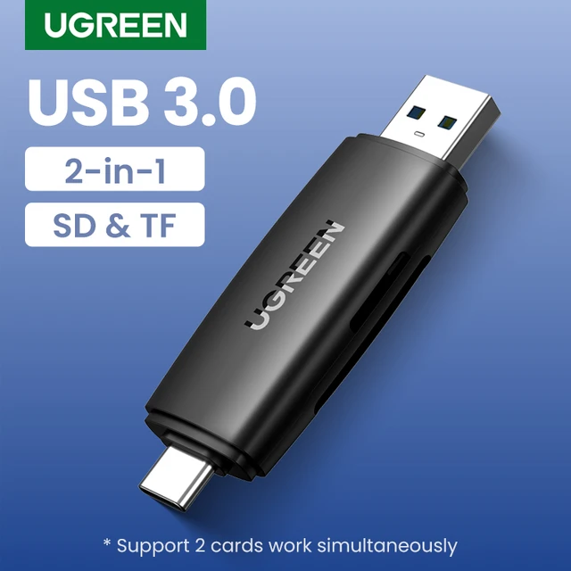 Lecteur de carte USB 3.0 et USB C vers SD MicroSD TF Thunderbolt 3,  accessoires pour ordinateur portable, carte mémoire intelligente -  AliExpress