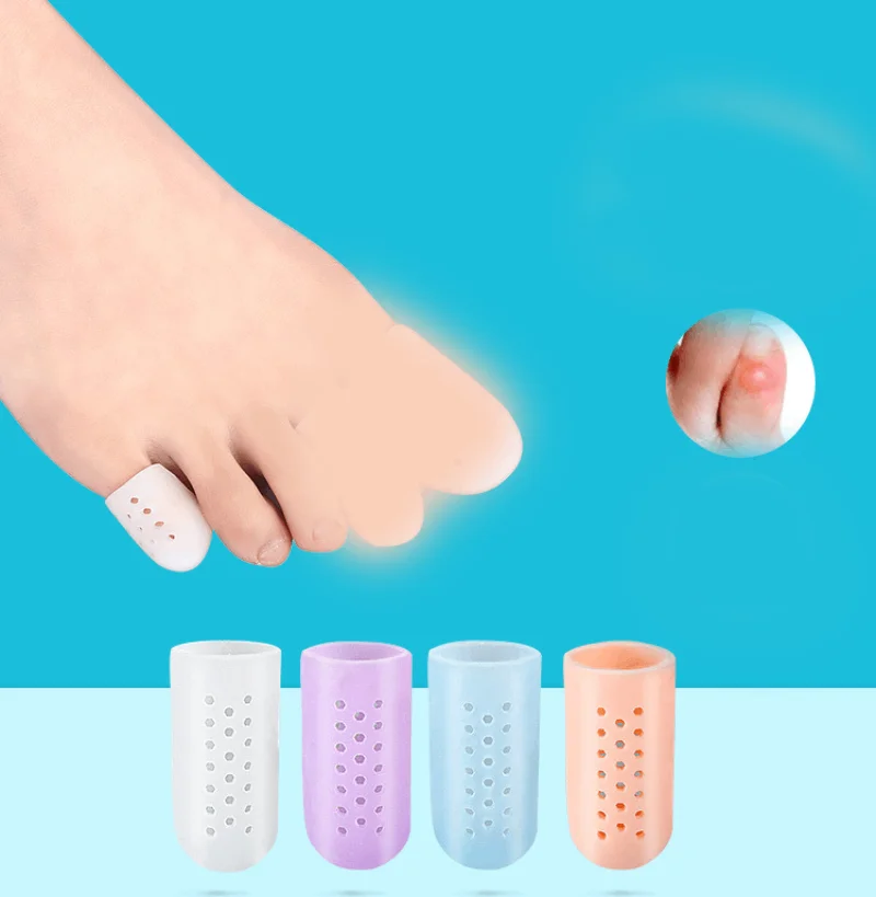 2Pcs=1Pair Foot Care Tool Silicone Fingers Separators Stretchers Toe Tube Corns Blisters Protector Gel Bunion Protection Spacers