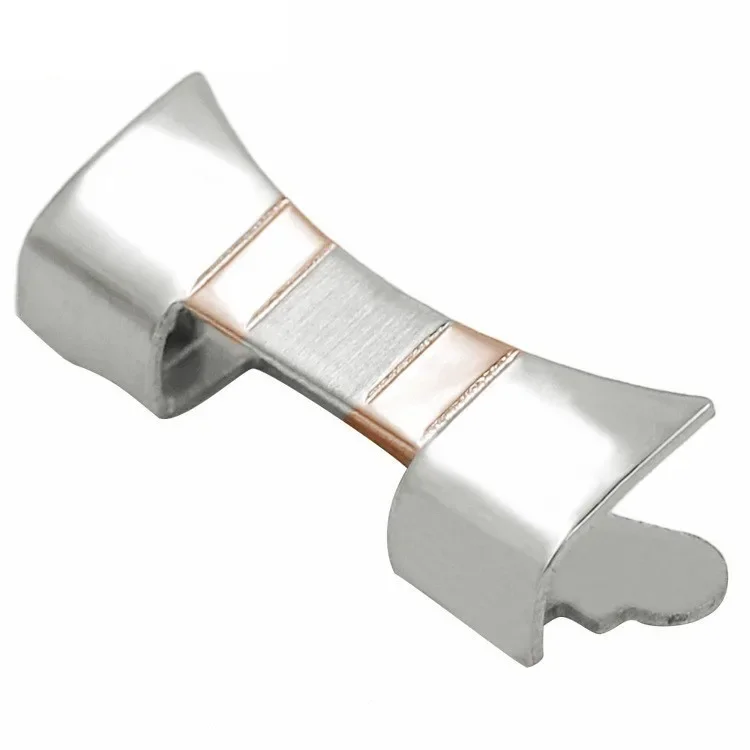 Curved End Stainless Steel Watch Strap Connector Adapter
