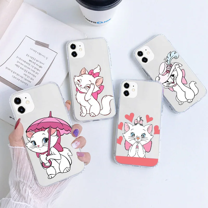 A-43 Marie Cat Cutout Custodia Morbida Per Lg G8 G8X Thinq V60 Thinq5 Q92 Stylo 6 Q60 Velvet K92 K9 K50 K50S K40 K40S K30 V50 V40
