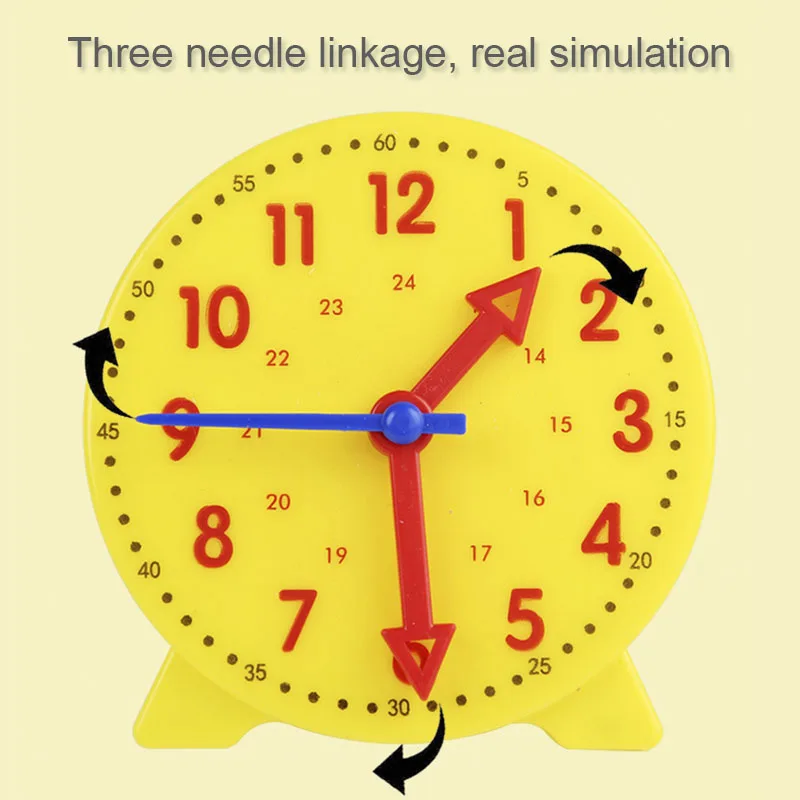 Children Montessori Clock Educational Toys Hour Minute Second Cognition Matching Puzzle Toys Kids Early Preschool Teaching Aids 3