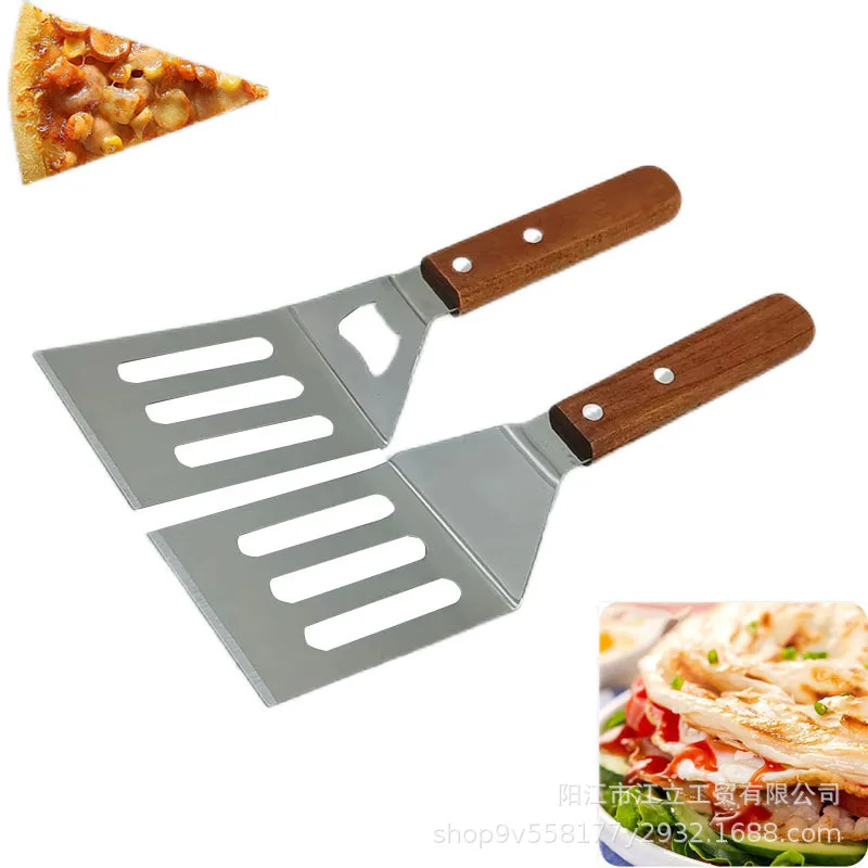 Triangle Stainless Steel Iron Board Cooking Utensil Multi Purpose Steak Hand Grabbing Pancake Shovel Restaurant Iron Board Cooking