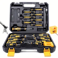 43pcs Magnetic Screwdriver Set With Slotted, Phillips, Hex, And Precision Bits, Chrome Vanadium Steel, With Demagnetizer Tool 1
