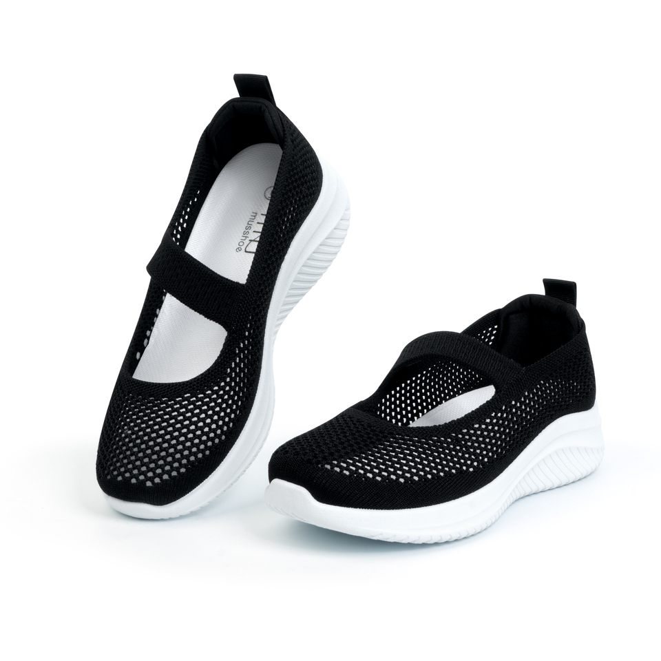 Women's Woven Orthopedic Breathable Soft Shoes Comfortable Casual Walking Foam Shoes Anti-skid Aports Lightweight Sneakers