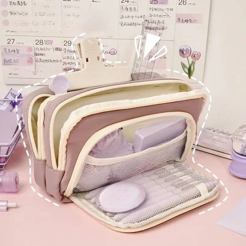 Mochila Estética Star Backpack Kawaii De Gran Capacidad Con