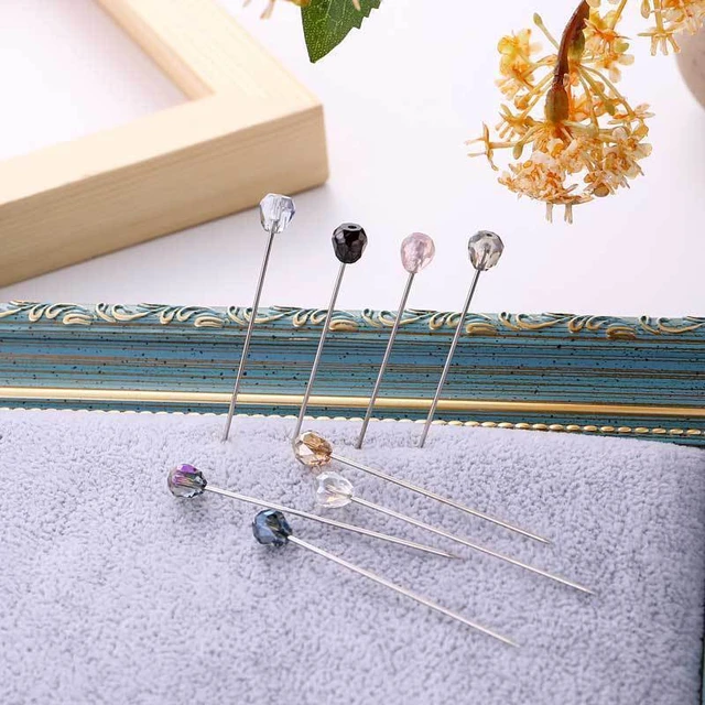 Hijab Pins Crystal Arabic Muslim Hijab Brooches Pin Women Safety