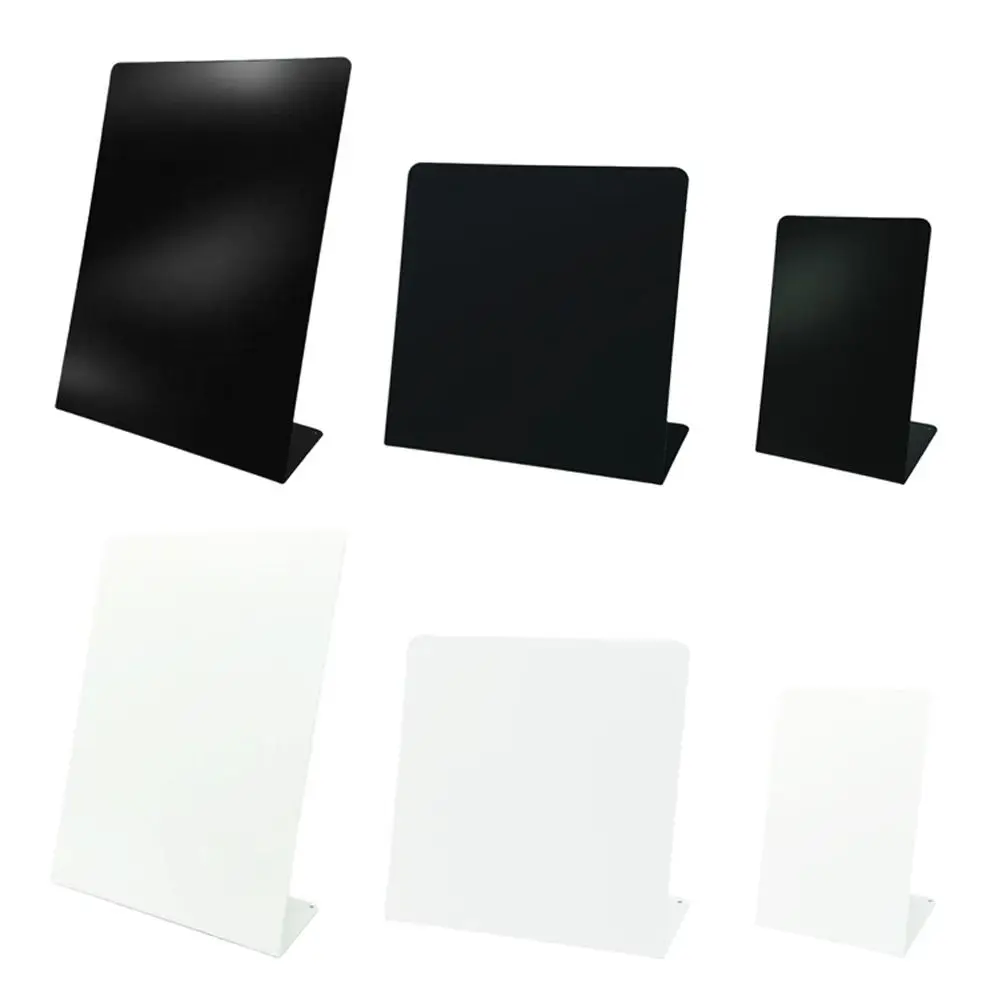 Lavagna magnetica in metallo Design fai-da-te Badge Note Storage Bacheca da tavolo Tabellone portaoggetti verticale
