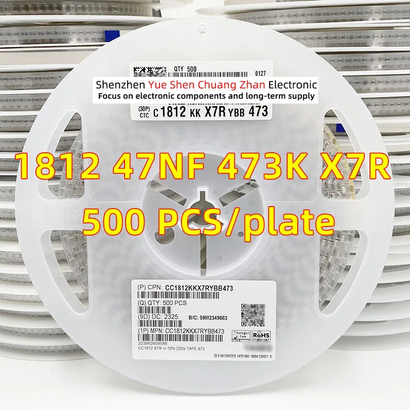 Patch Capacitor 1812 473K 47NF 100V 250V 500V 630V 1000V 1KV Error 10% Material X7R Genuine capacitor（Whole Disk 500 PCS） small voltage transmitter 0 100v 0 500v 0 1000v to 4 20ma 0 10v current transmitter 0 1a 0 10a rs485 4 20ma signal isolator