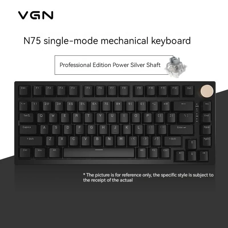 【極美品】VGN N75 ゲーミングキーボード　ブルー ゲーミングキーボード N75(英語配列) カリビアンブルー N75BLUE