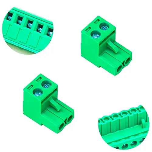 

5.08mm 2Pin Phoenix Connector PCB Screw Terminal Block Connector (10Pcs 5.08M-2Pin)