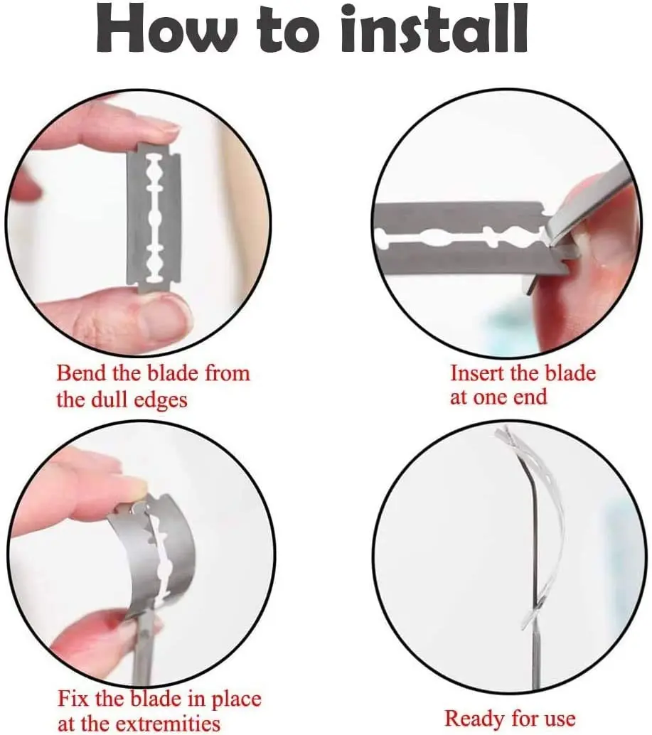 Bread Lame Bread Scoring Knife Lame Handcrafted Dough Cutter Slashing Tool 5 Razor Blades DIY Baking Pizza
