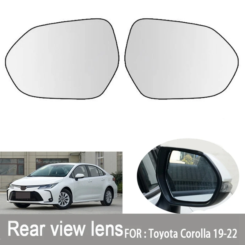 

Car Rearview Mirror Reversing Lens With Heating Side Wide-Angle Mirror For Toyota CHR 2018-2022