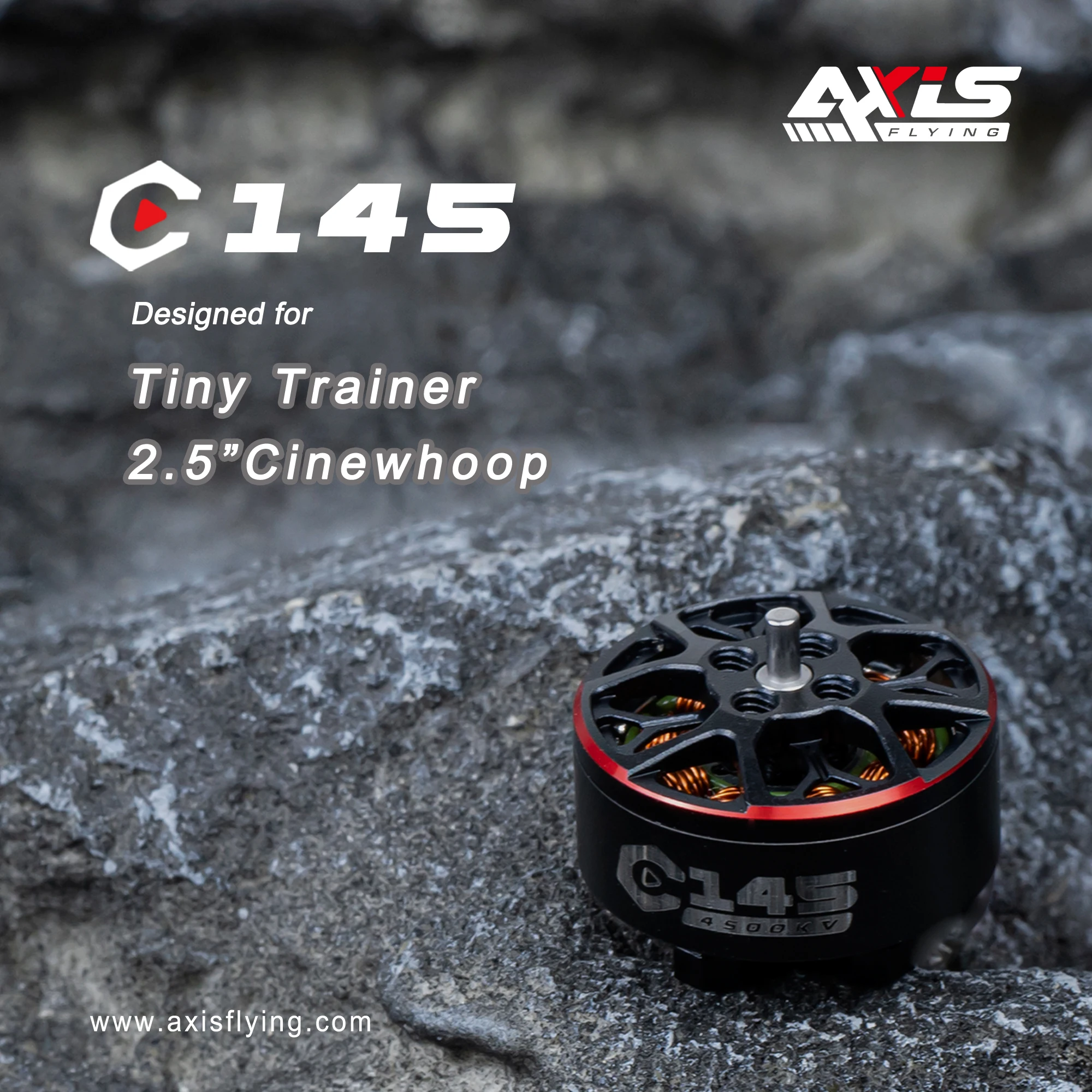 Axisflying C145 Brushless Motor 1404.5 for 2.5inch 4500KV FPV Drone / Cinewhoop / Cinematic Freestyle DIY Parts
