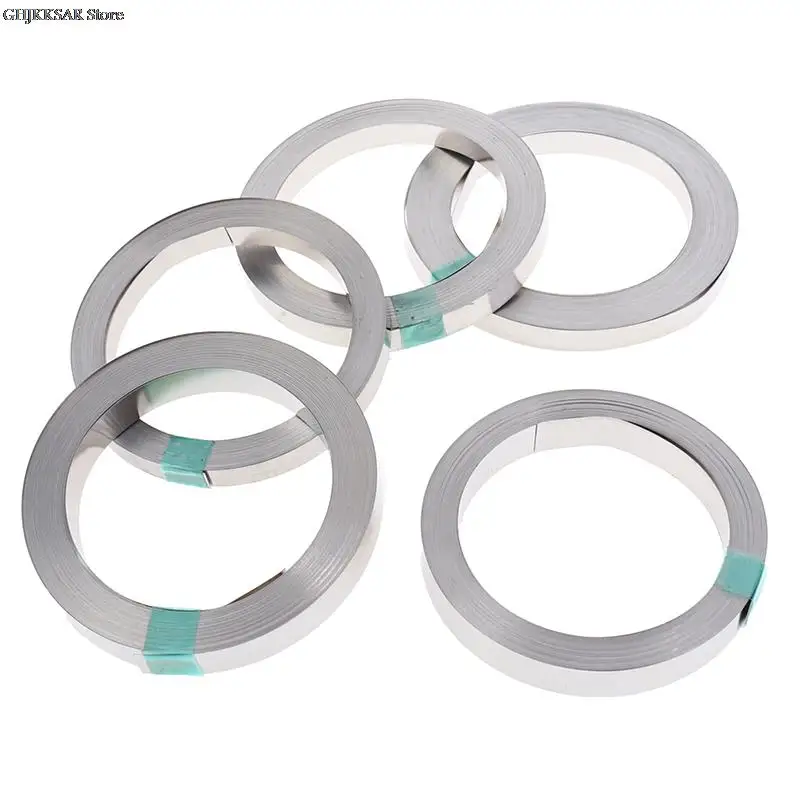 Striscia Di Nichel Per Saldatura - Nastro Acciaio Nichelato 8mm X 0.12/0.15mm Per Batterie Li-ion 18650