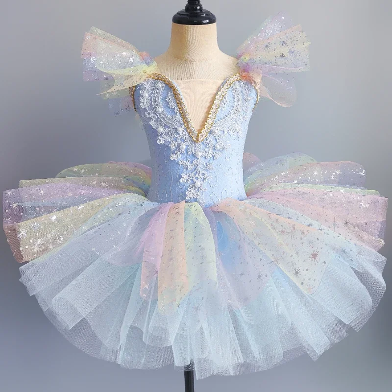 New children\'s ballet dress girl sequin princess dress performance set