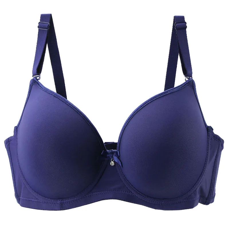 SHE/N1-Plus size bra large cup corset adjustable underwear single-bra size cup  80D 85D 90D 95D 100D - AliExpress